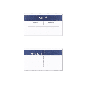 Geldscheinbanderole für Banknoten: 100 x 5 €