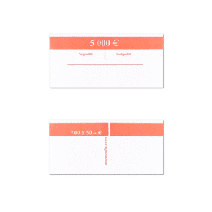 Geldscheinbanderole für Banknoten: 100 x 50 €