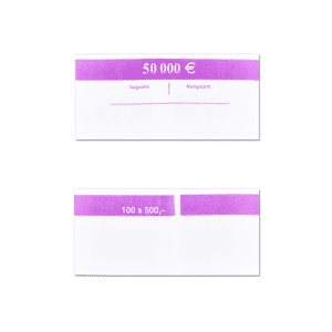 Geldscheinbanderole für Banknoten: 100 x 500 €