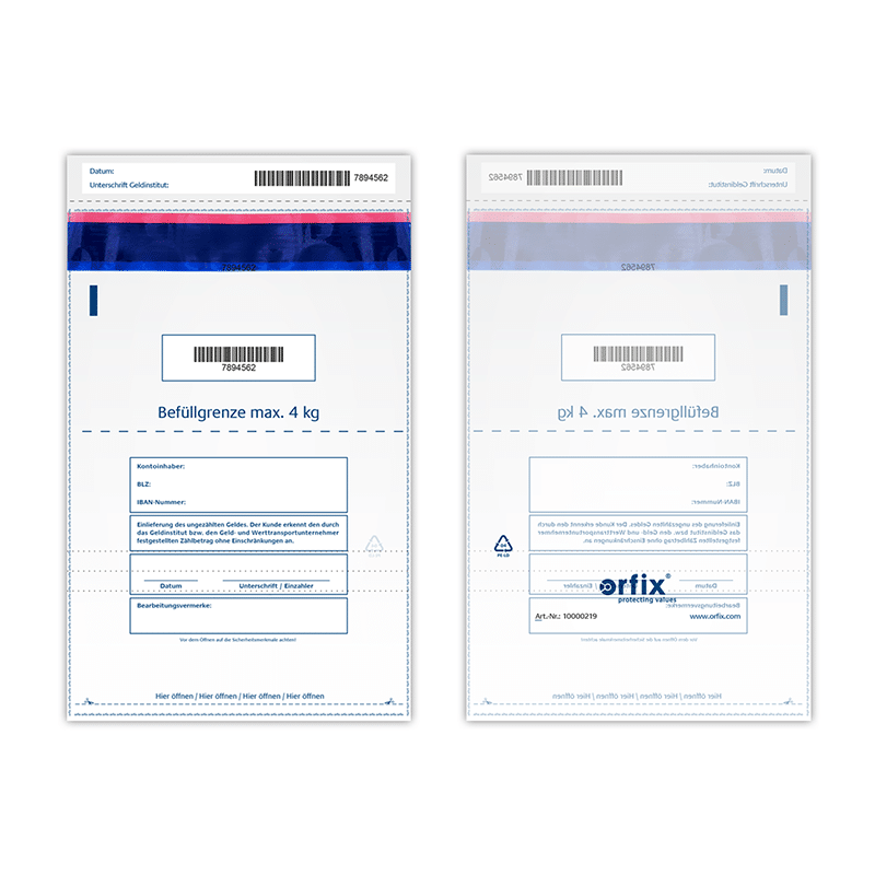 orfix Safebag ungezähltes Geld 195×280mm