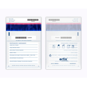 orfix Safebag Rückstellmuster DE/IT 195×265mm - transparent
